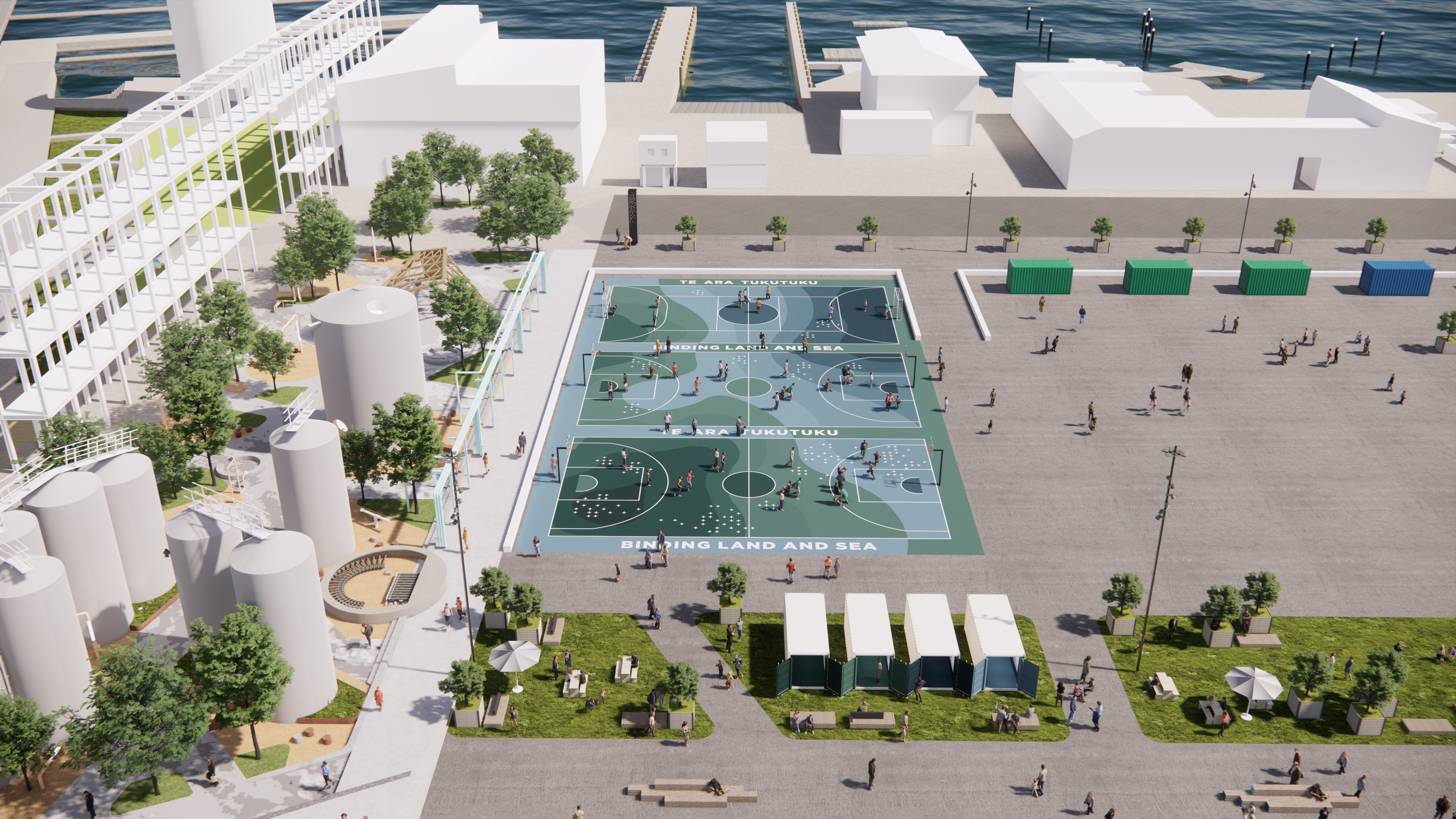 New basketball court surface brings colour to the Te Ara Tukutuku project preview image