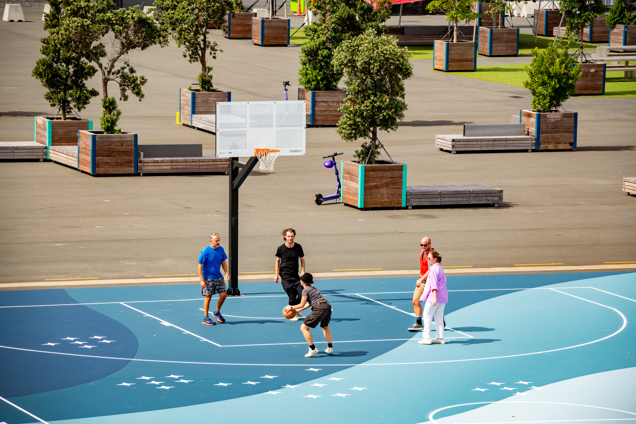 All stars: 150 whetu support new basketball courts design preview image